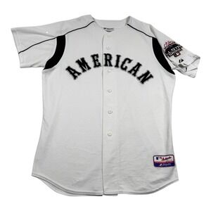 Vintage 2003 MLB All Star Game Jersey American League White XL Majestic Stitched